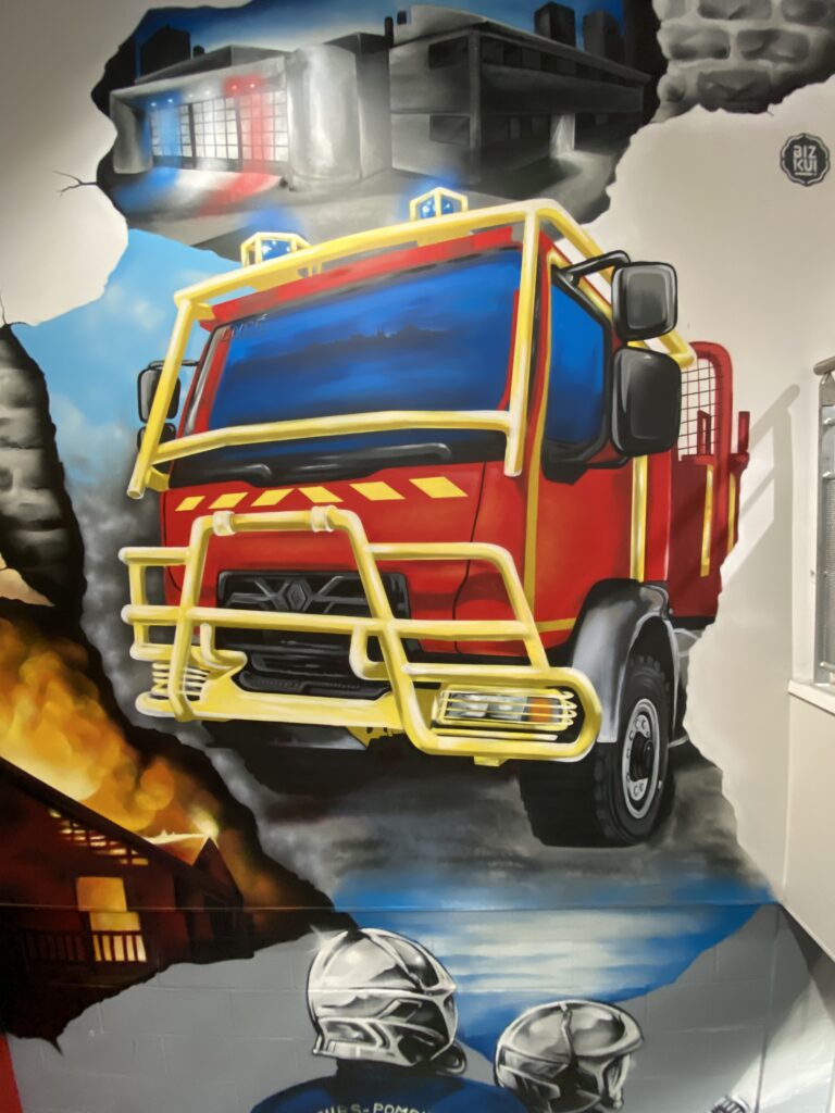 Fresque Caserne Des Pompiers De Lucé